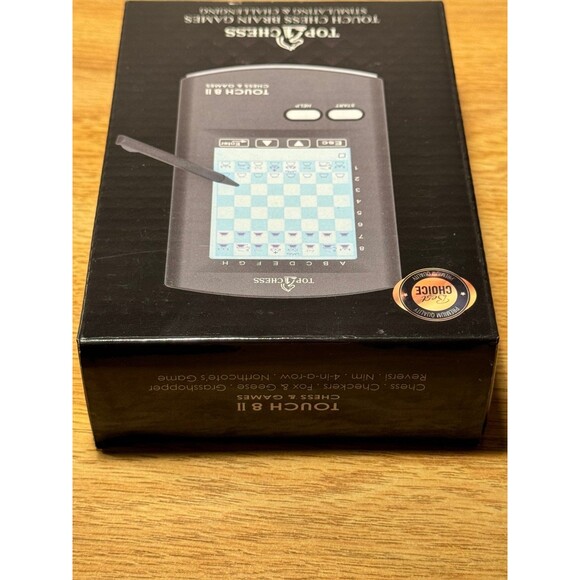 NEW TOP 1 CHESS Touch 8 Chess II & 8 Brain Games Handheld Electronic Game Stylus - Picture 5 of 6